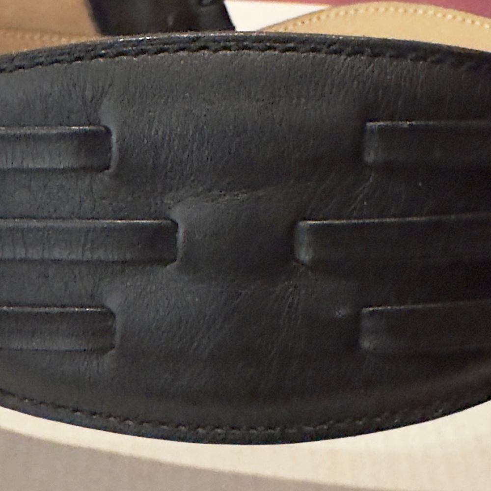 Alaia Black Leather Belt